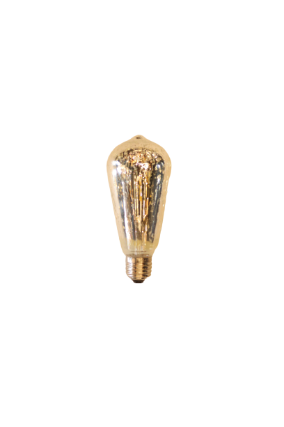 Silver decorative T64 E27 Light Bulb