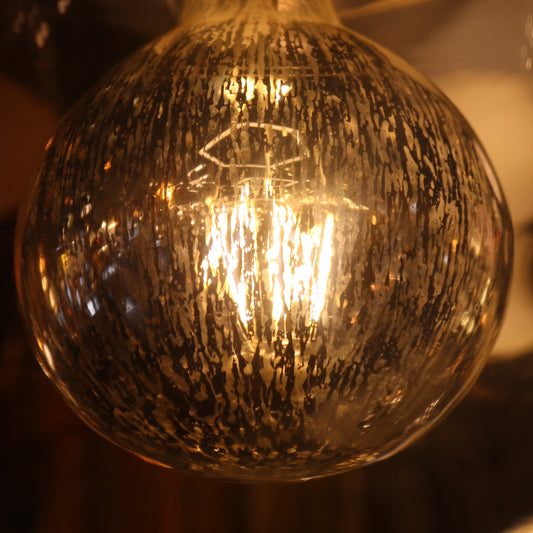 G125 Silver Filament Light Bulb E27