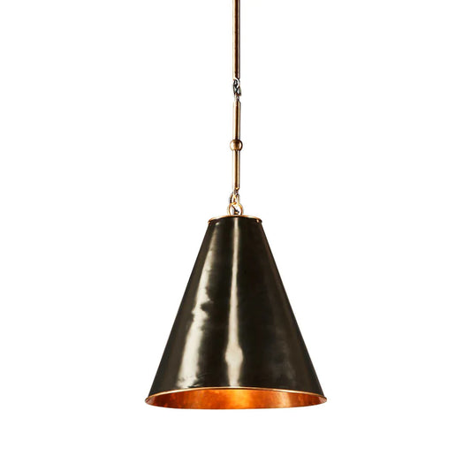 Monaco Brass Pendant Black