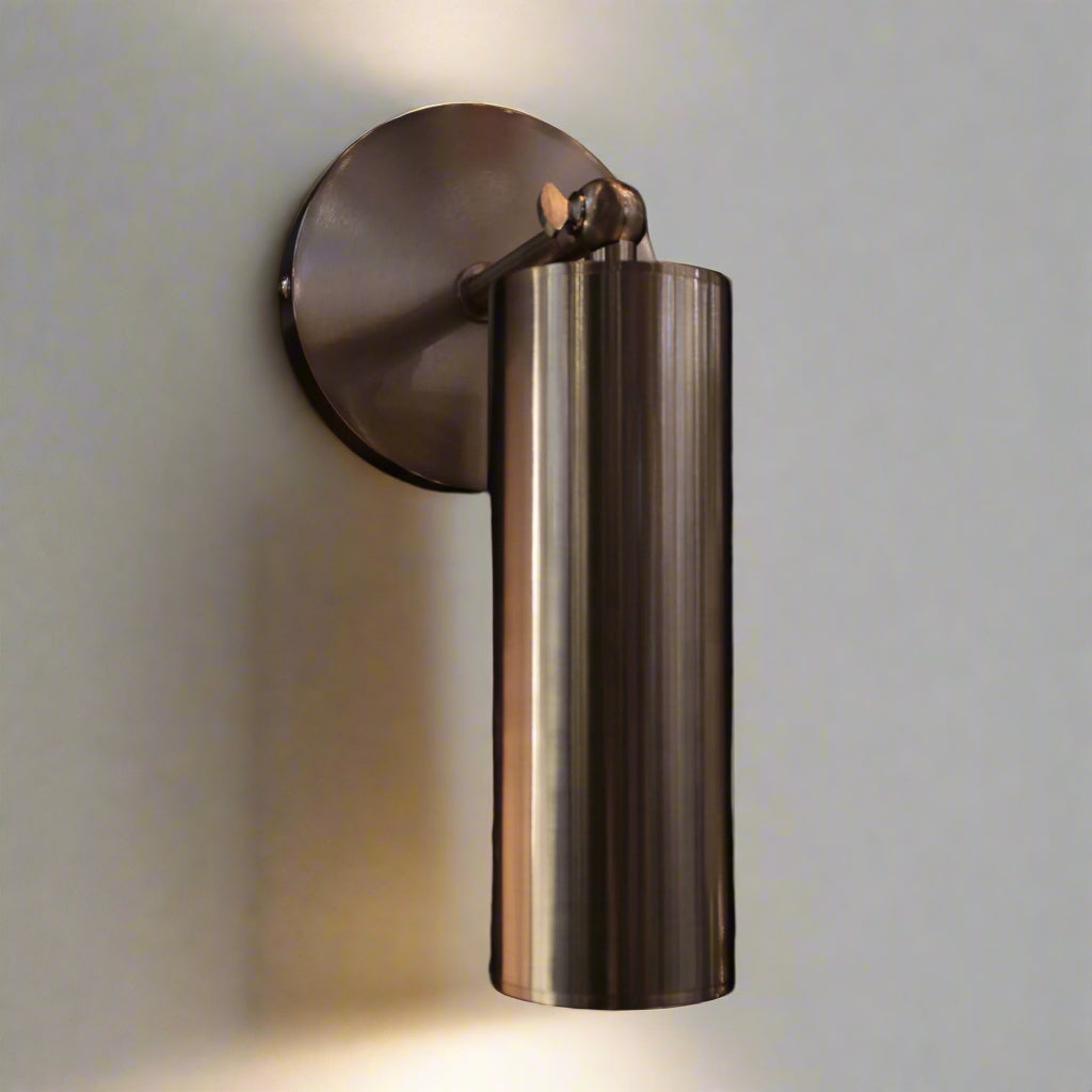 Nickel Silver wall light bedroom adjustable