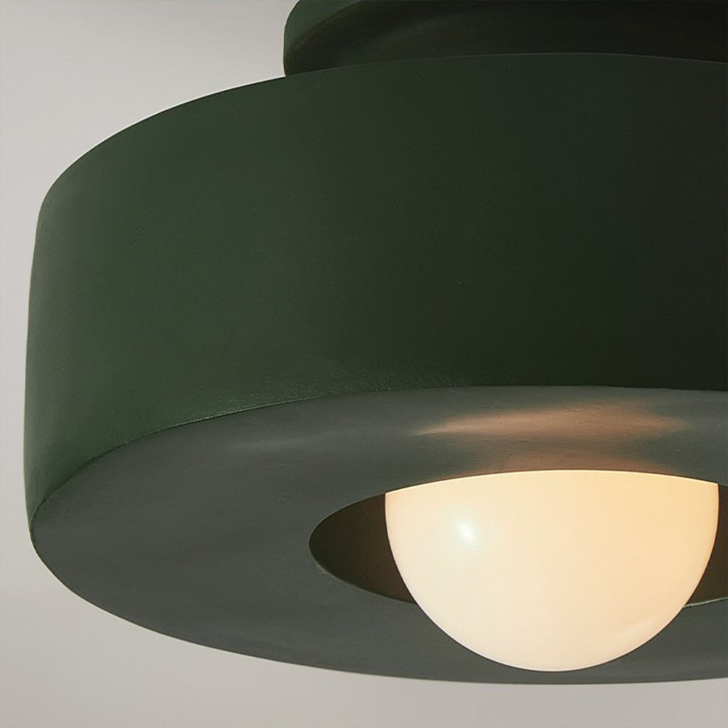 Murano Plus Pascal Green Ceiling Light