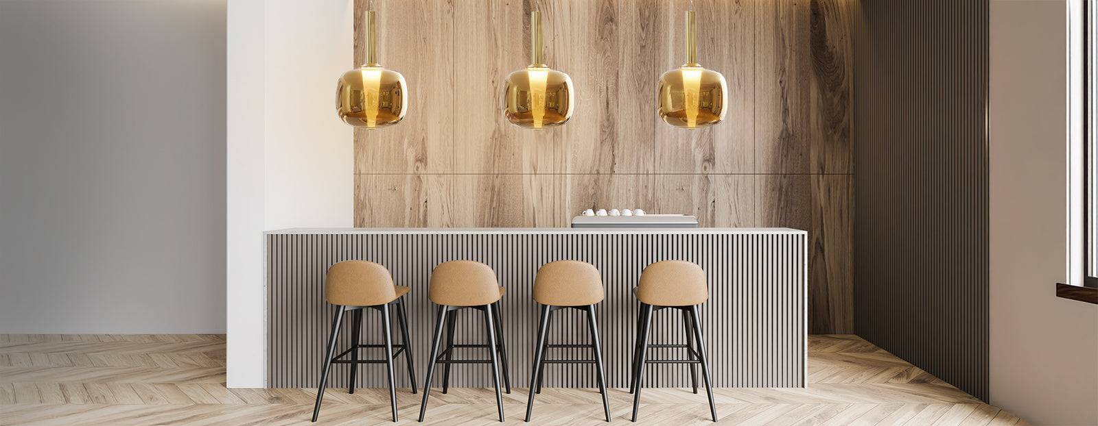 Murano Plus Sergio pendant light Gold contemporary 