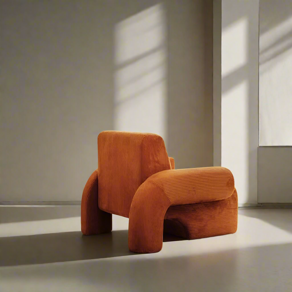 Murano_Plus_Luxe_Armchair_Burnt Orange Cordroy