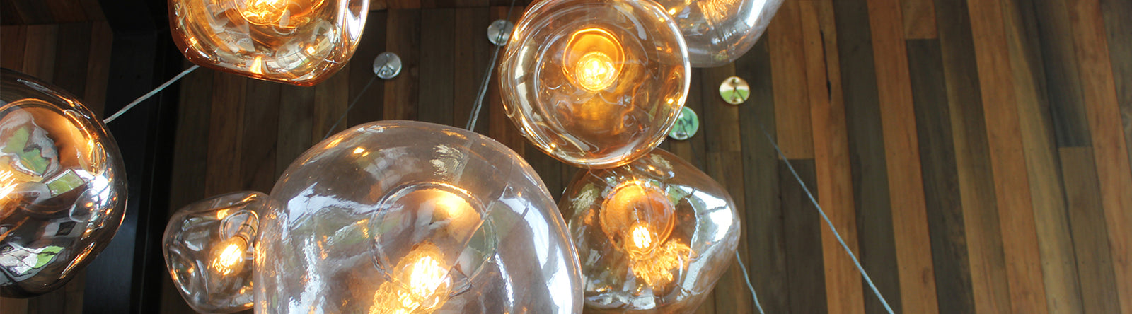 Murano Plus handcast glass pendant lights cluster Smelten pendants