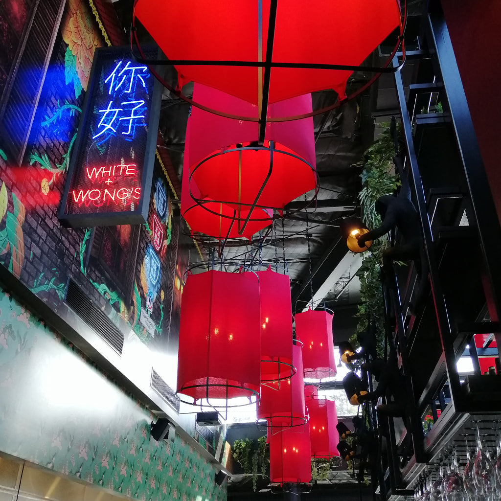 Murano Plus Commercial Custom Made Lighting Bespoke Red Lantern Hospitality Design