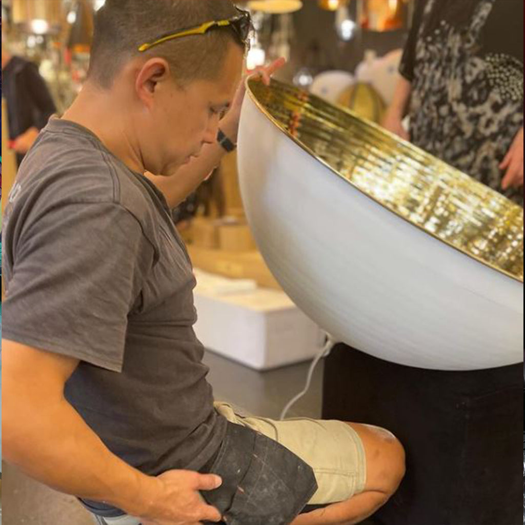 Murano Plus Custom Lighting Basil Dome Pendant