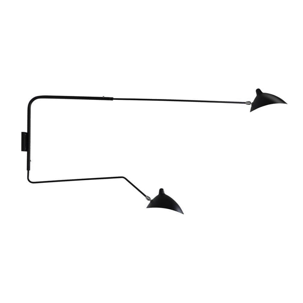 Double wall light Black Murano Plus NZ Papillion