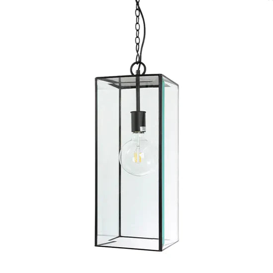 Rustig_Pendant_Black_and_Glass_Murano_Plus_Lighting_NZ