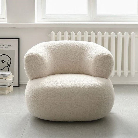 Nova Boucle White Armchair