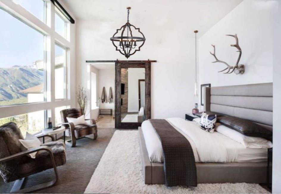 Hilton Pendant 6 Light Murano Plus Lighting NZ Bedroom