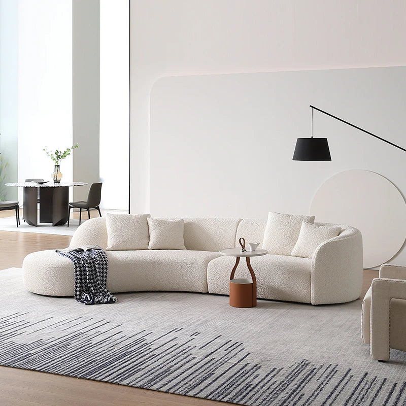 Curvar Boucle Fabric Sofa