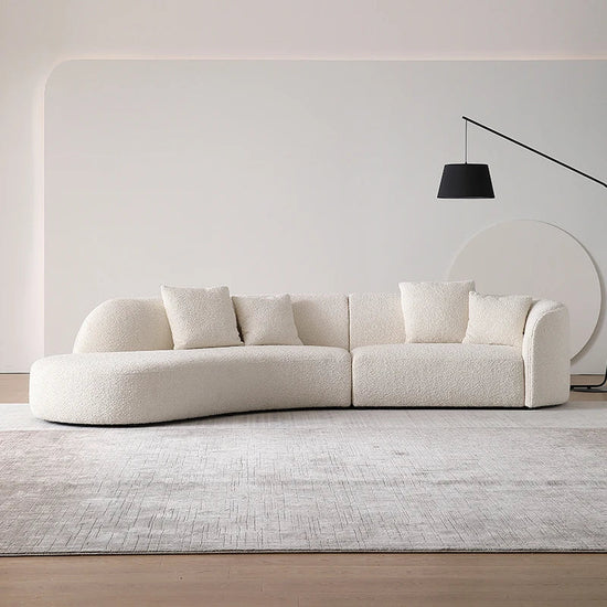 Curvar Boucle Fabric Sofa