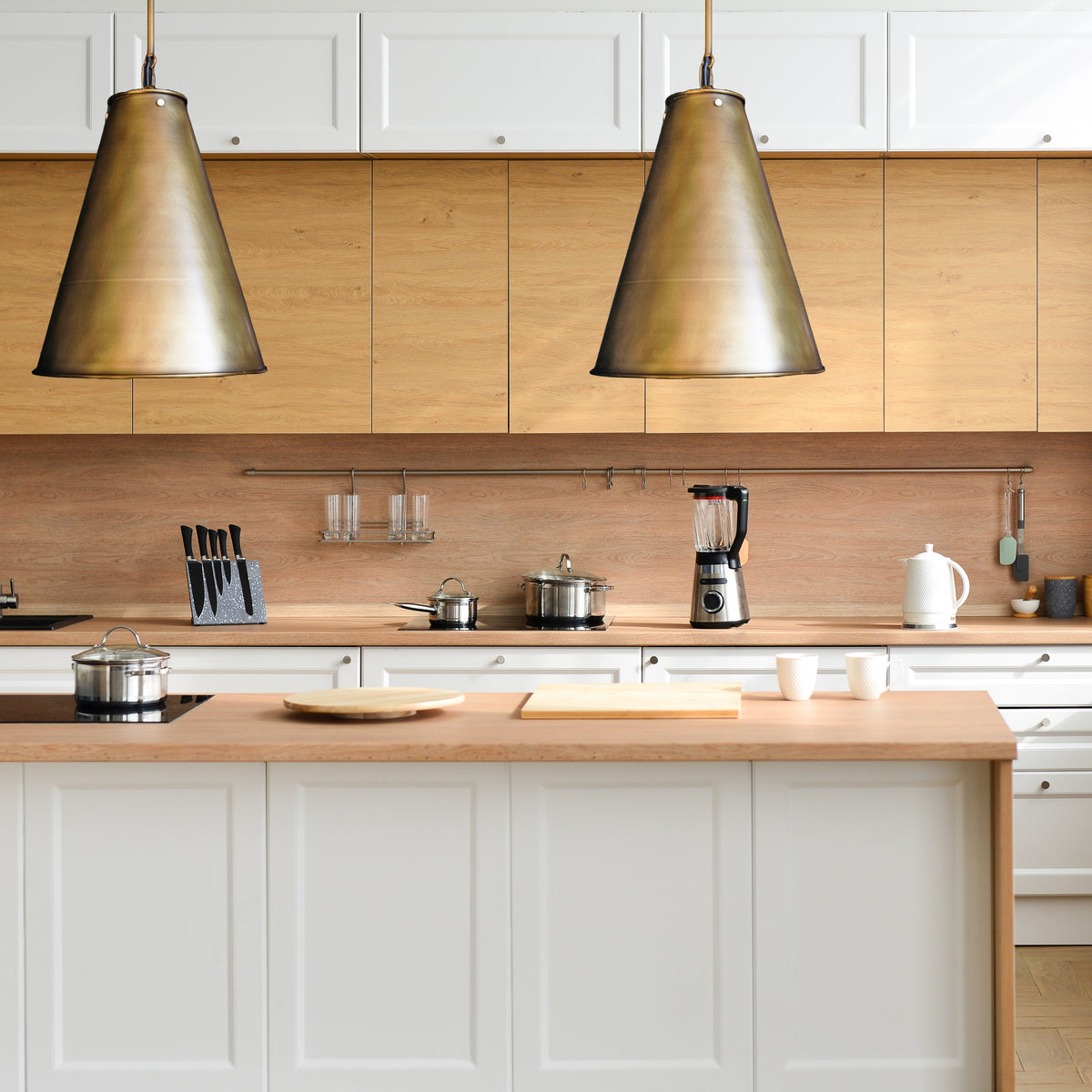Monaco Brass Pendant