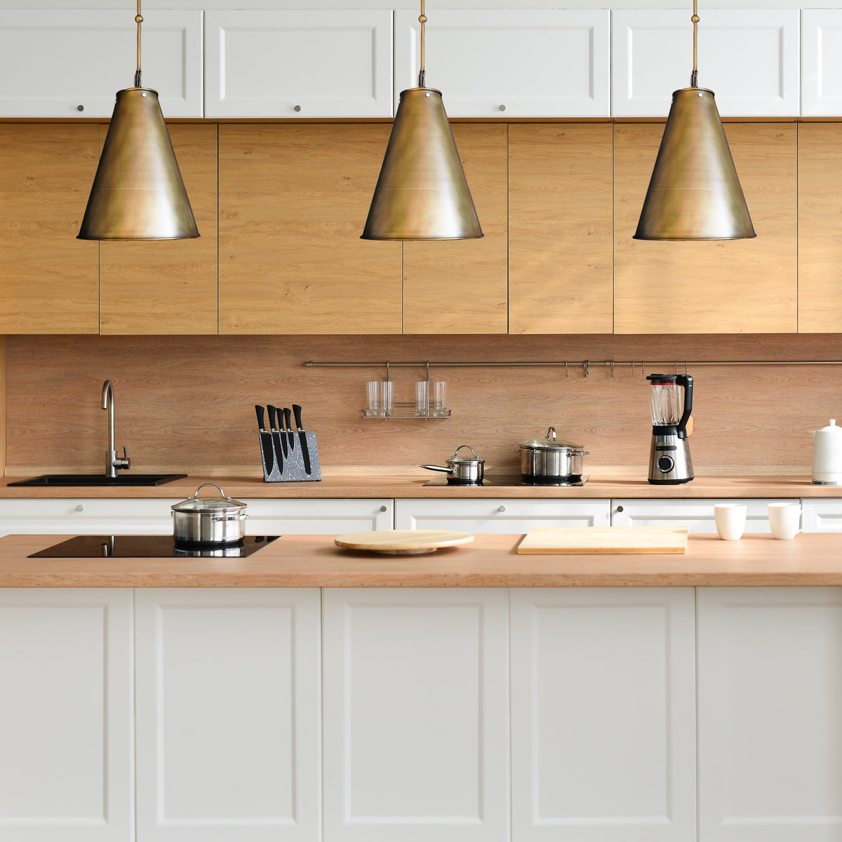 Monaco Brass Pendant