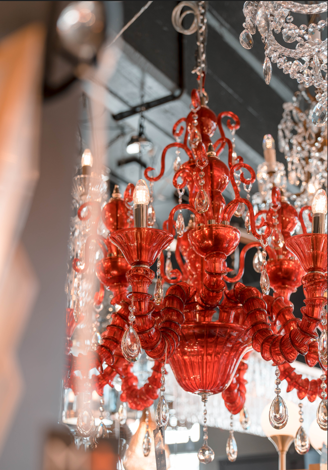 Maraschino Red Chandelier