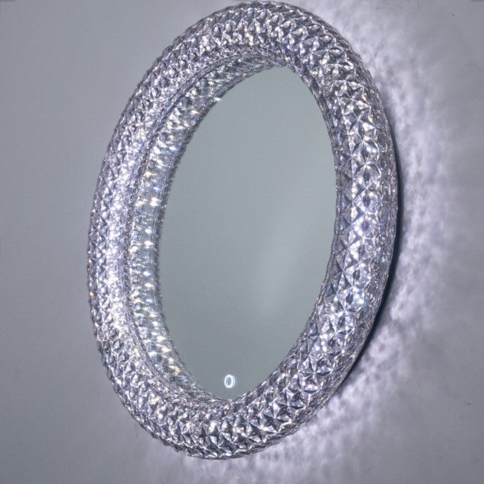 Crystal LED Mirror Round 500mm Diameter