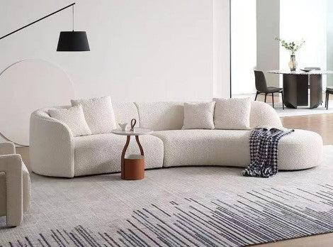 Curvar Boucle Fabric Sofa